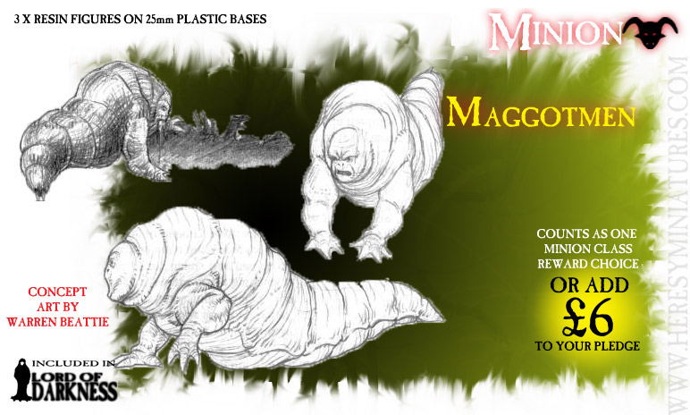 (MINION) MAGGOTMEN X 3 - CLICK IMAGE TO CLOSE