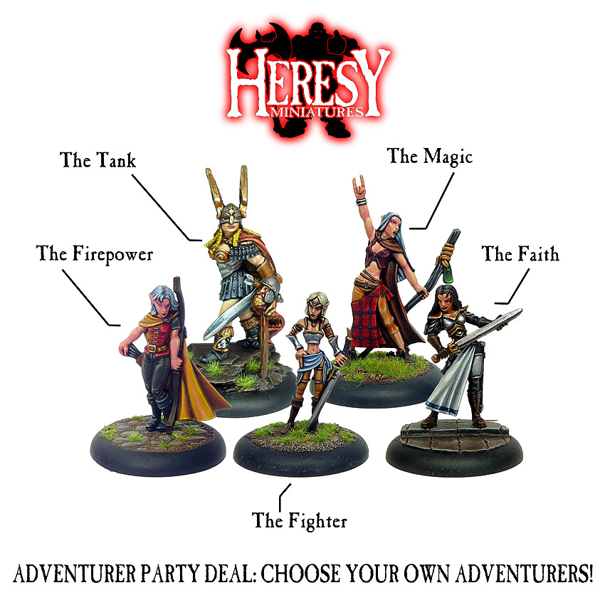 Adventurer Party Deal (5 Figures) - Click Image to Close