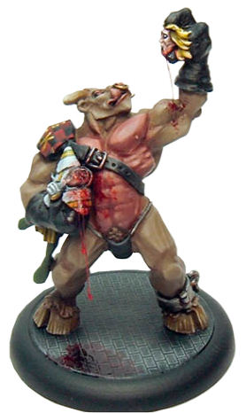 Deathball Minotaur 2 - 'Elfbane' with victim
