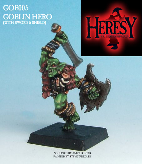 Goblin Hero with Sword and Shield [METAL]