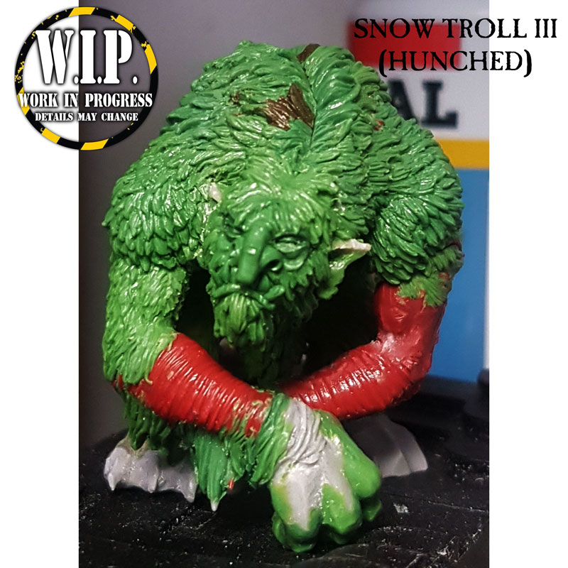 LIMITED AMOUNT - MASTER CASTING - Snow Troll III (Hunched)