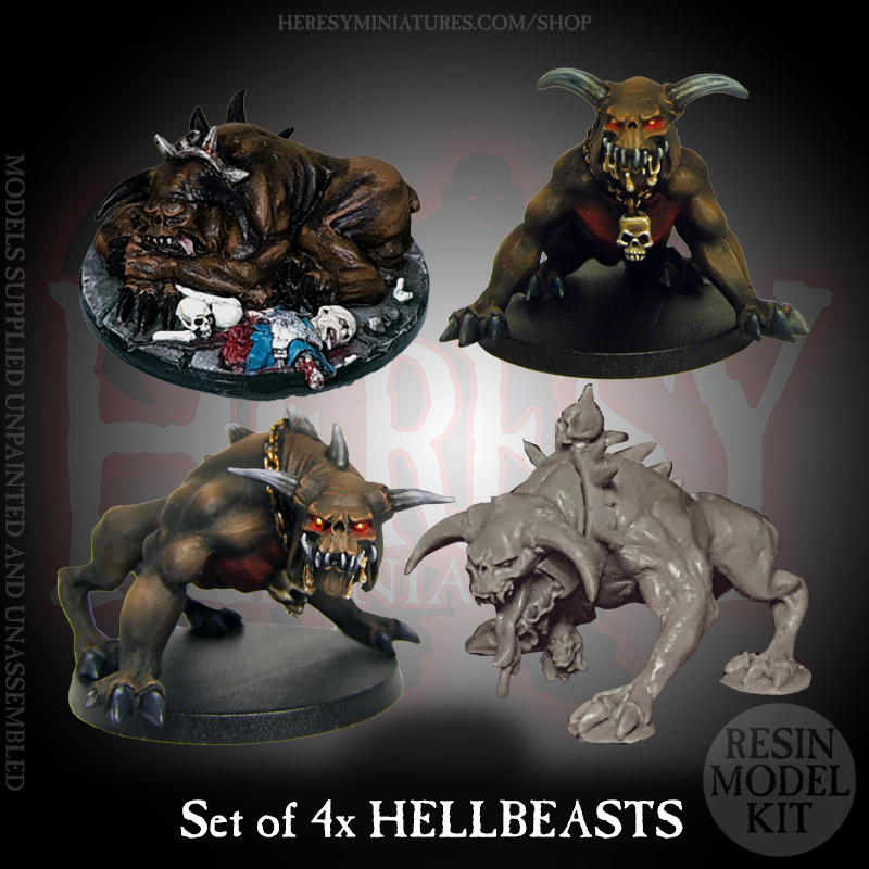 SET OF ALL 4 HELLBEASTS