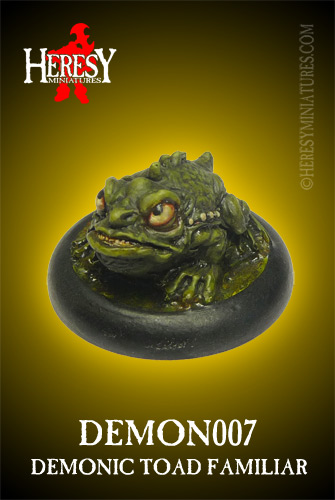 Demonic Familiar: Toad [RESIN} - Click Image to Close