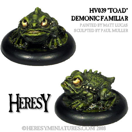 Demonic Familiar: Toad [RESIN} - Click Image to Close