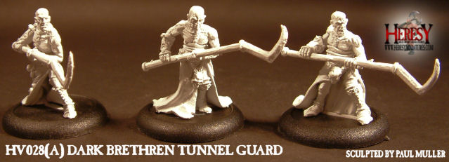 Dark Brethren Cultist Tunnel Guard (Pack of 3) [METAL] - Click Image to Close