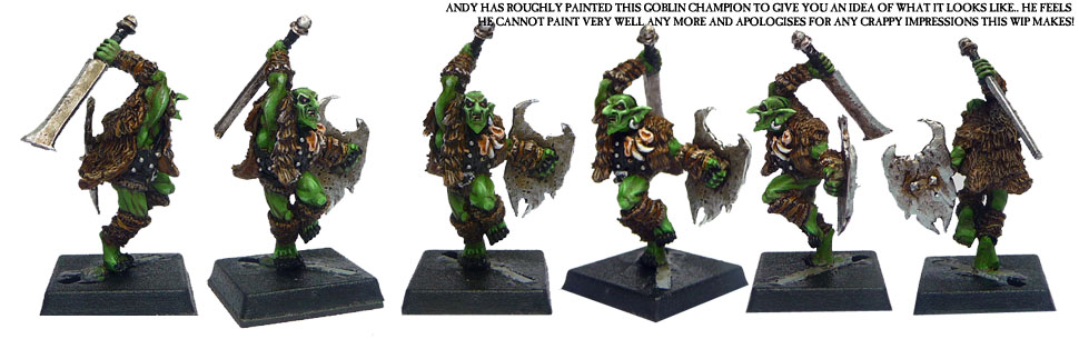 Goblin Hero with Sword and Shield - Click Image to Close
