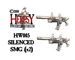 Silenced SMG (blank) - Click Image to Close