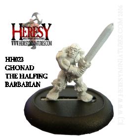 Ghonad, Halfling Barbarian [METAL] - Click Image to Close