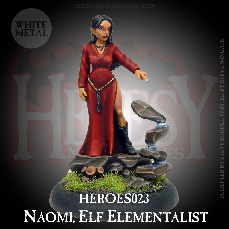 Human Elementalist - Naomi (with Rock base) - Click Image to Close