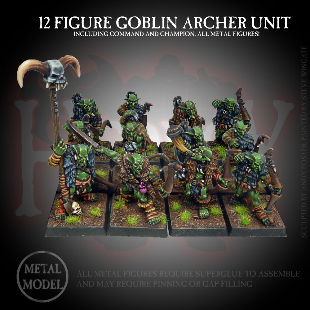Goblin Archer 12 Figure Unit Deal [METAL] - Click Image to Close