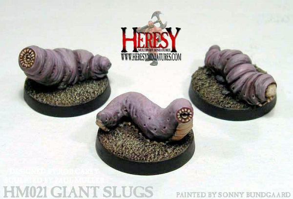 Giant Gribblies/Slugs (pack of 3) - (RESIN)