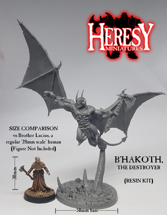 B'Hakoth The Destroyer [Resin Kit] - Click Image to Close
