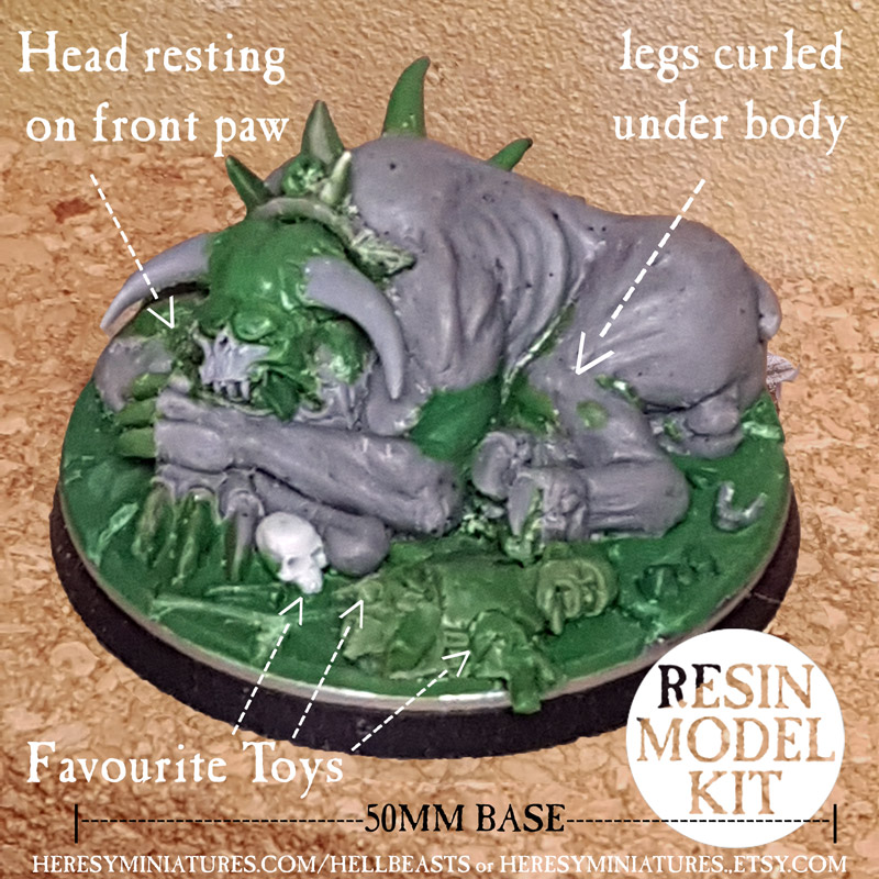 RESTING HELLBEAST (MASTER CASTING)