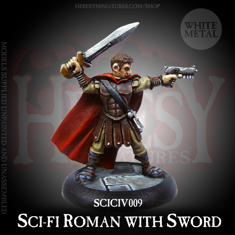 SciFi Roman w/ Power Sword - Click Image to Close