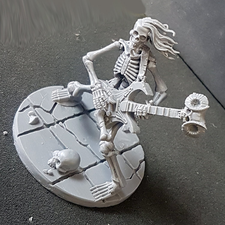 Skeleton 3-Up #3: Death Bard (Wide stance) MASTER CASTING