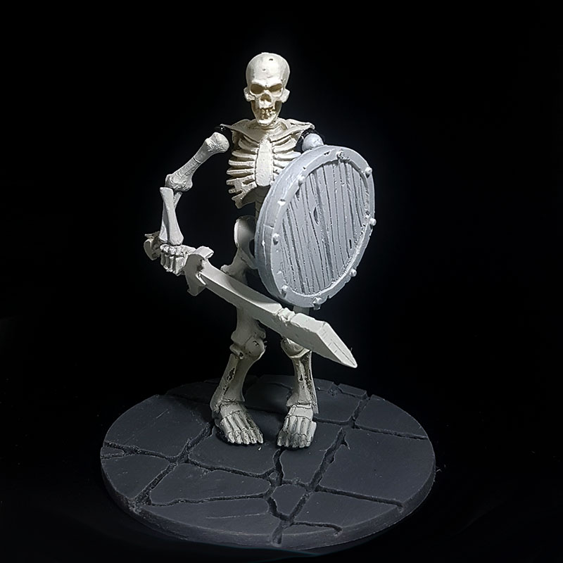Skeleton 3-UP #10: Skeleton Warrior with Spear/Scimitar