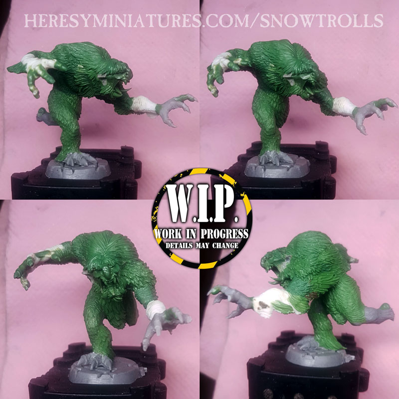 PRE-ORDER - Snow Troll II (Attacking) - Production Version - Click Image to Close