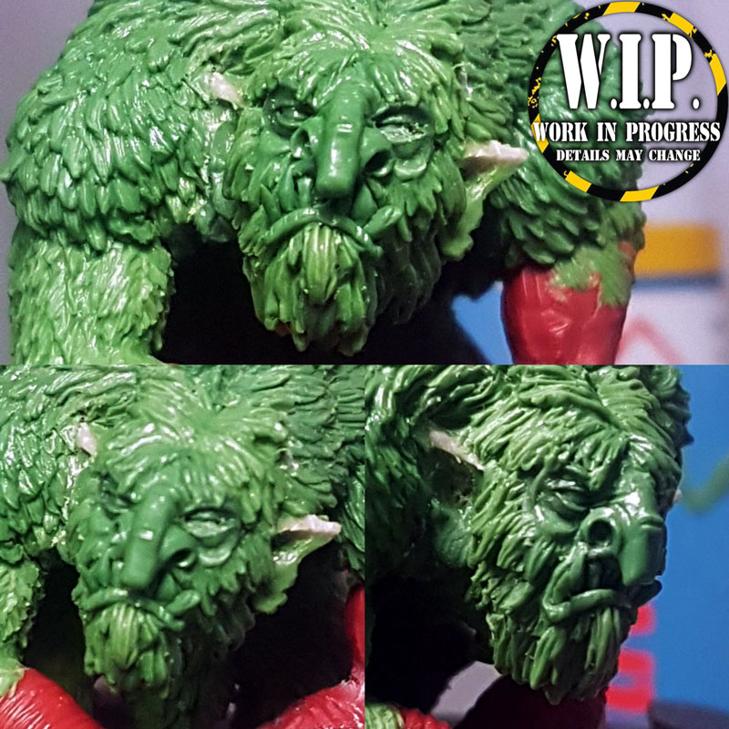LIMITED AMOUNT - MASTER CASTING - Snow Troll III (Hunched) - Click Image to Close