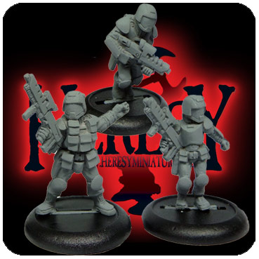 Troopers pack 3 (3 figures) [Closed Visors] [METAL]