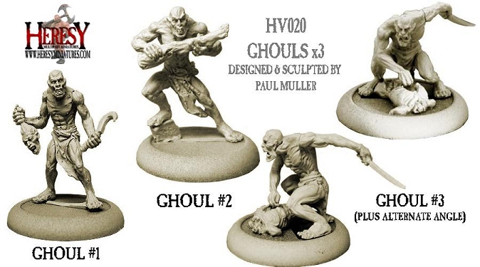 Ghouls PACK 1 (x 3 figures) [METAL]
